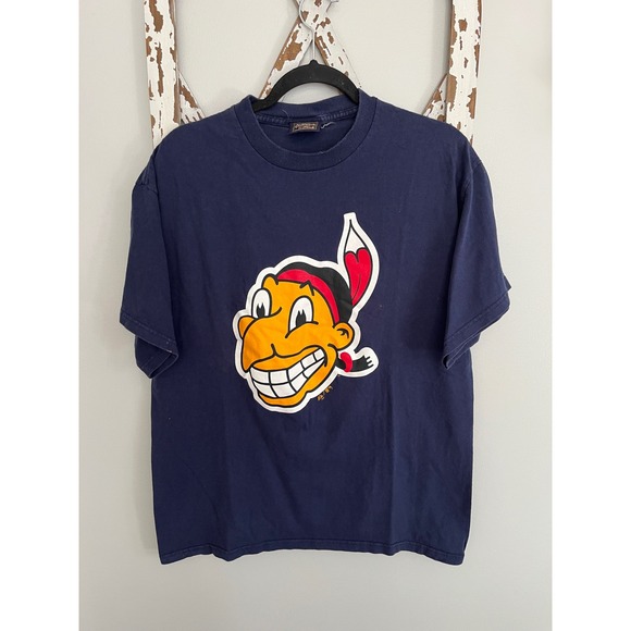 Vintage Cooperstown Classic Chief Wahoo Cleveland Indians T-Shirt - Picture 1 of 7